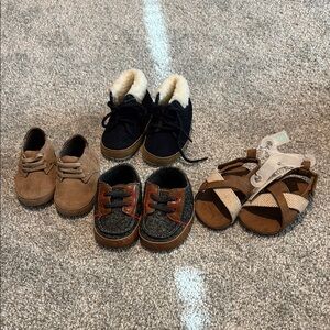 Lot of baby boy shoes